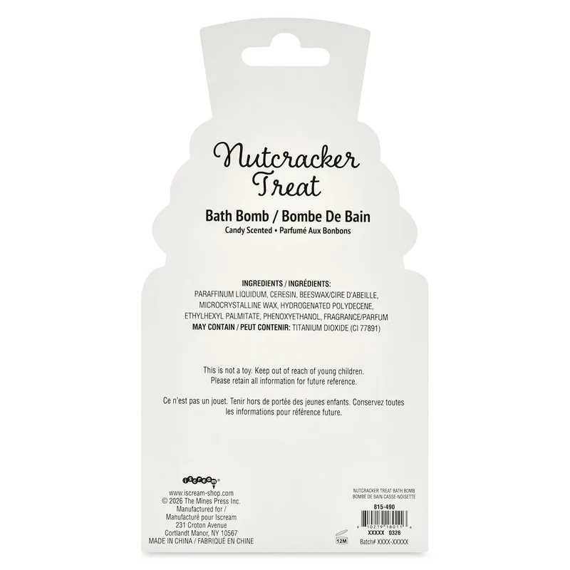 Nutcracker Treat Bath Bomb by Iscream