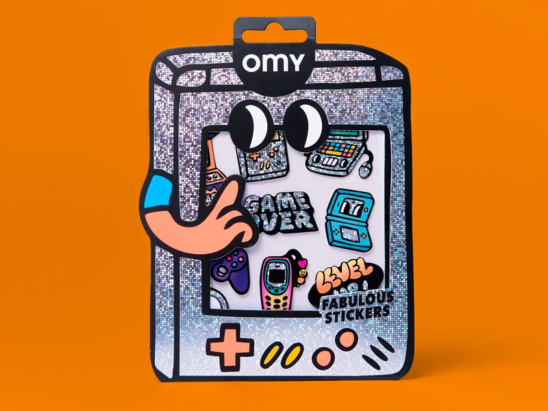 Fabulous Stickers Big - Video Game - OMY
