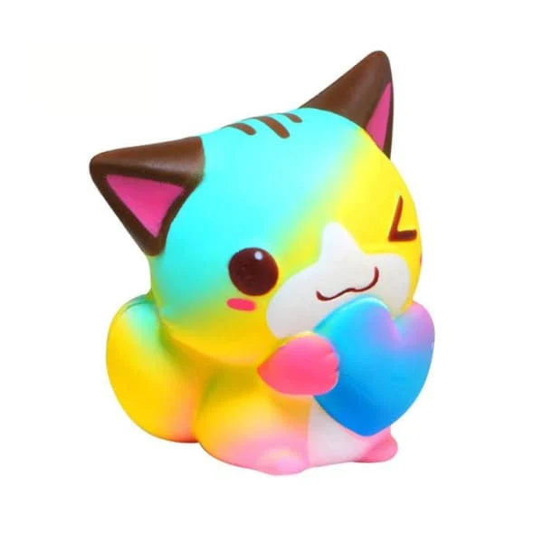 Chat Arc-en-Ciel Squishy