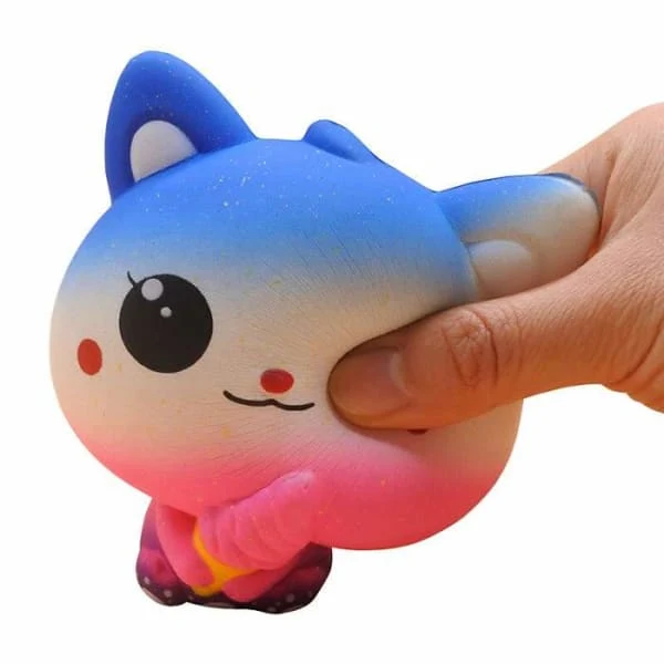 Chat Multicolore Squishy