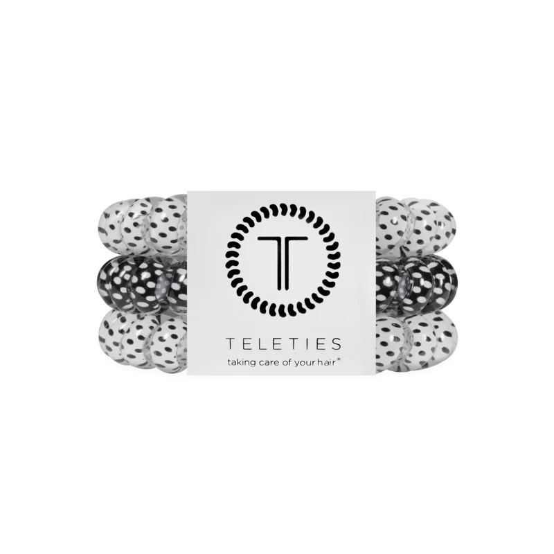 TELETIES Polka Dot Party Large Hair Ties