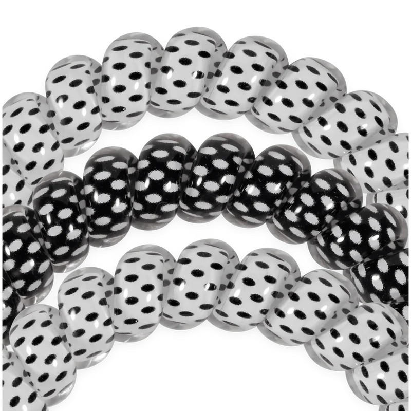 TELETIES Polka Dot Party Large Hair Ties