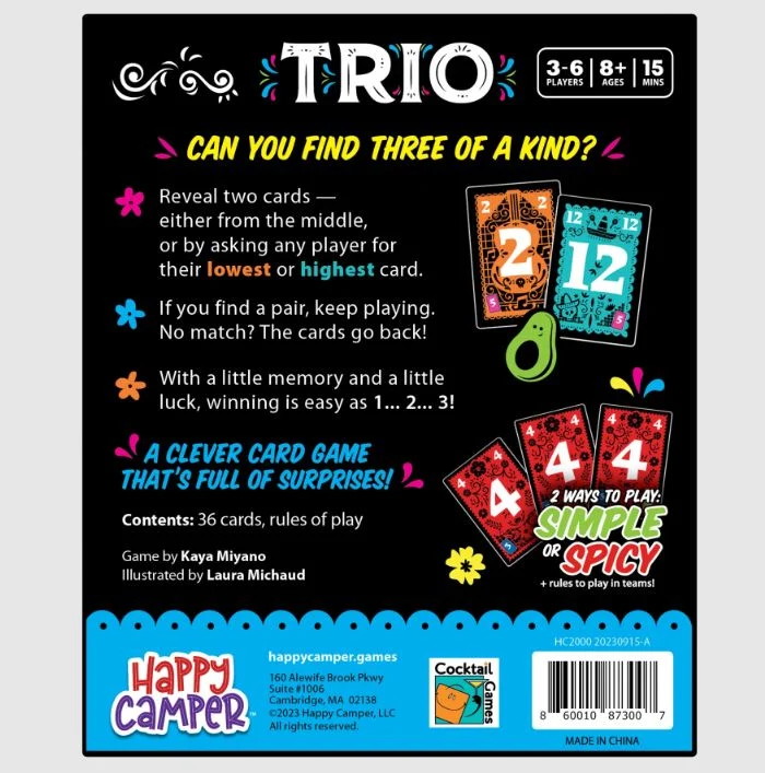 Trio Card Game