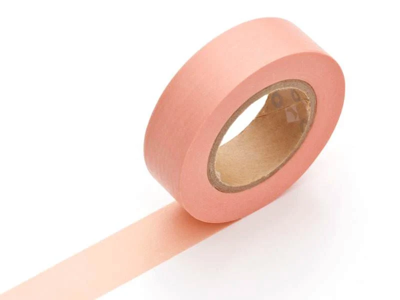 Masking tape uni - Rose saumon