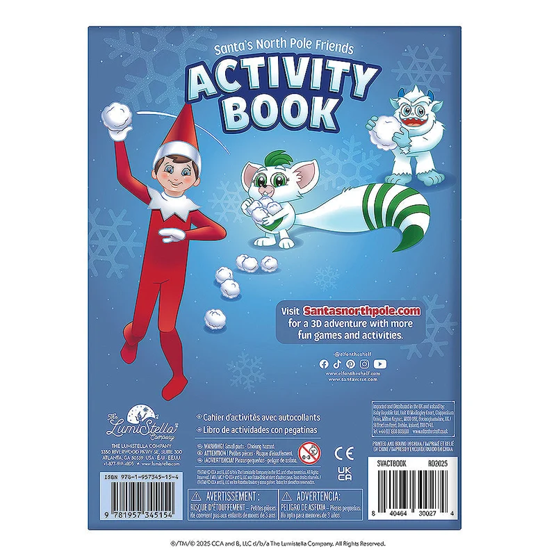 The Elf on the Shelf Santa's North Pole Friends Activity Book