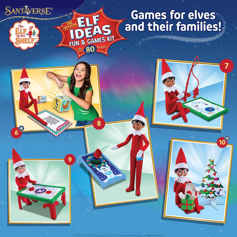 The Elf on the Shelf Polar Props Fun & Games Kit