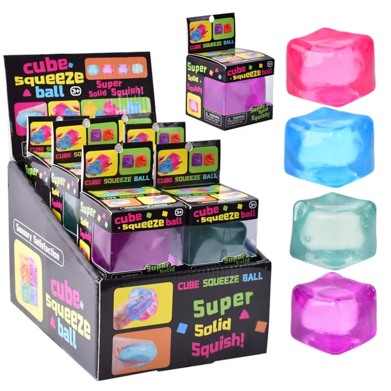 Cube Squishy Toy, Assortment, 1 Count