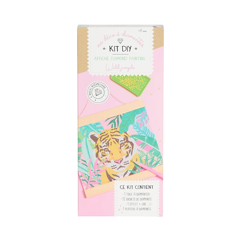 KIT DIY DIAMOND PAINTING AFFICHE WILD JUNGLE