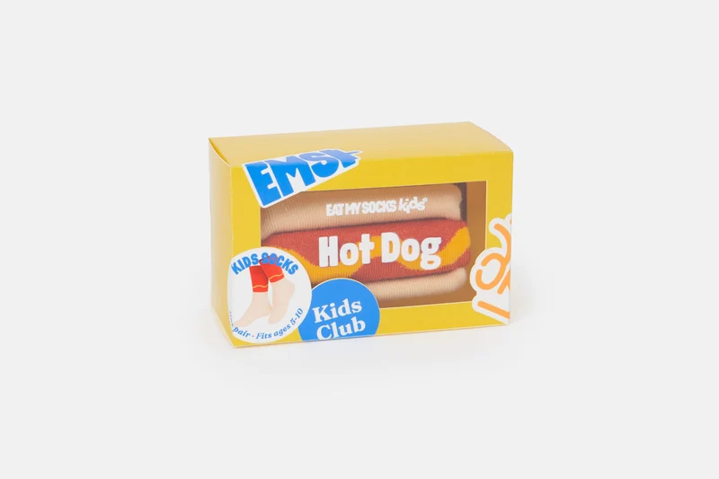 Eat My Socks Kids Hot Dog Socks