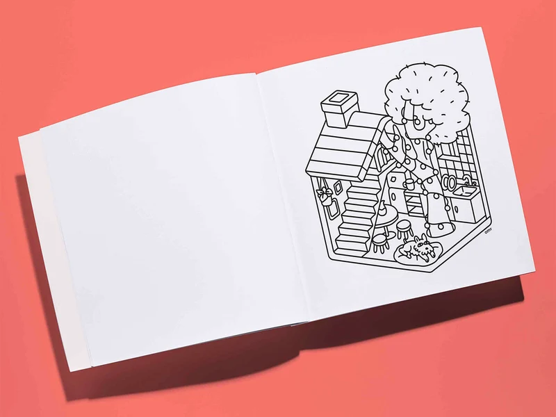 Cahier de coloriage Cozy - Yummy - OMY