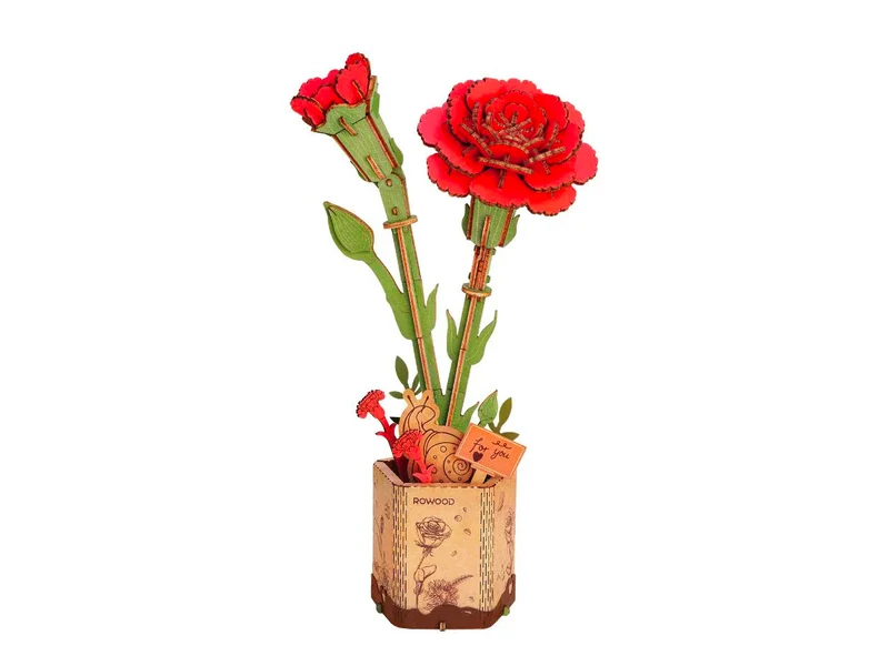Maquette Oeillet rouge miniature - Rowood