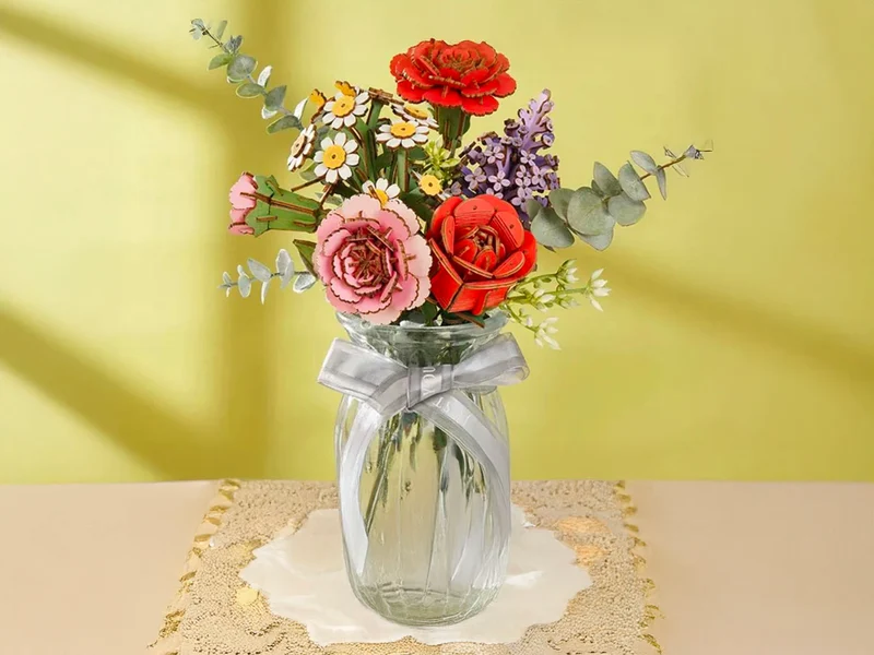Maquette Oeillet rouge miniature - Rowood