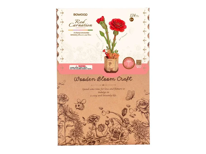 Maquette Oeillet rouge miniature - Rowood