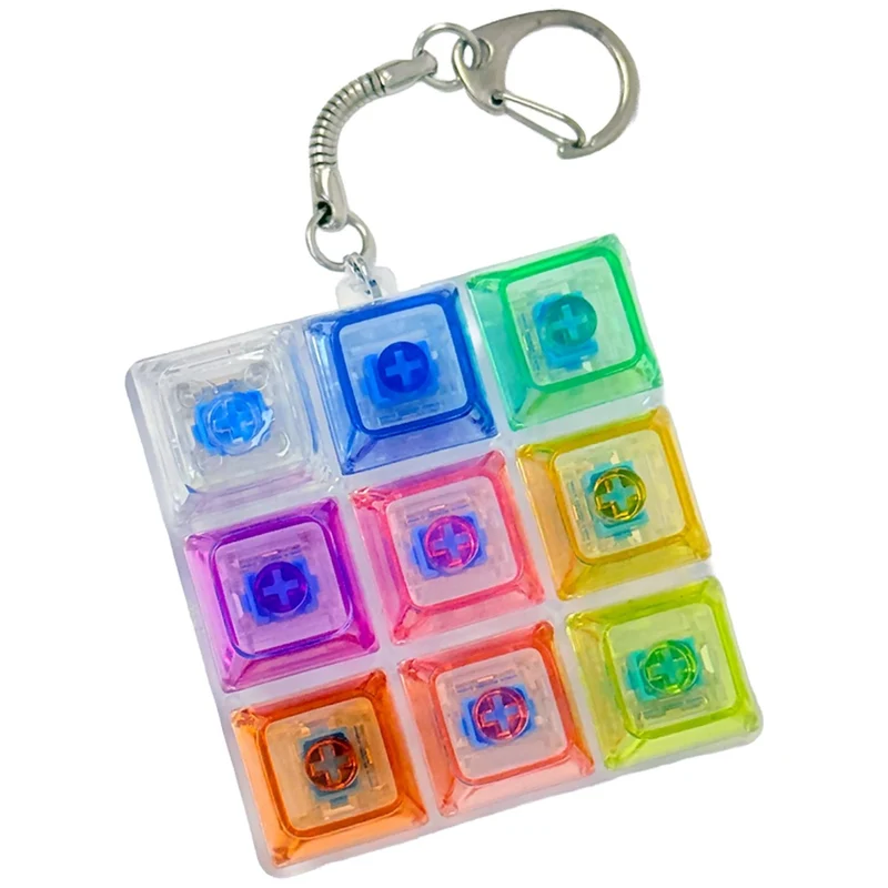 LED Keyboard Fidget Keyring