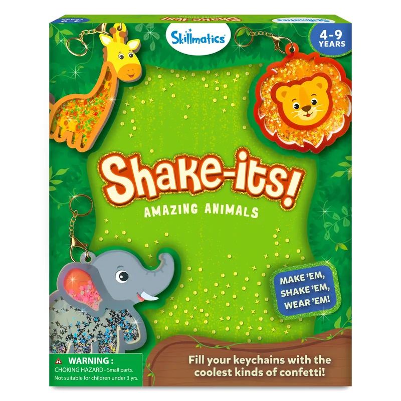 Skillmatics Kids Shake-its Amazing Animals Craft Kit