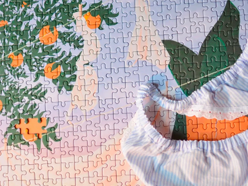 Puzzle La petite danse du linge - 500 pcs - Jour Férié
