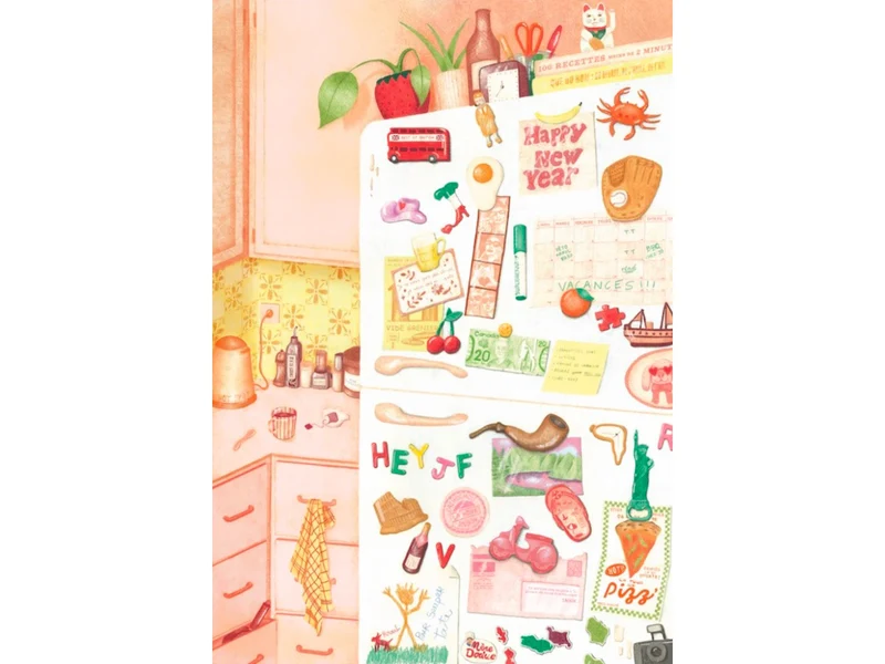 Puzzle La porte de frigo - 1000 pièces - Jour Férié