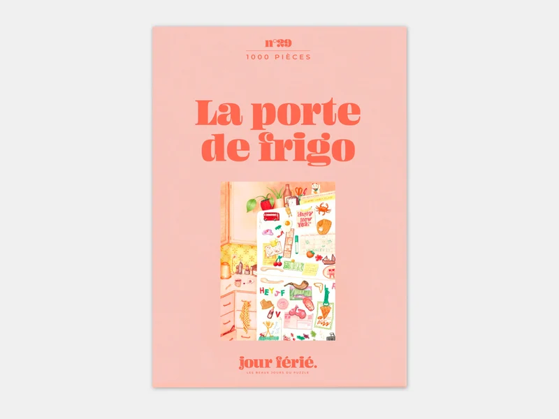 Puzzle La porte de frigo - 1000 pièces - Jour Férié