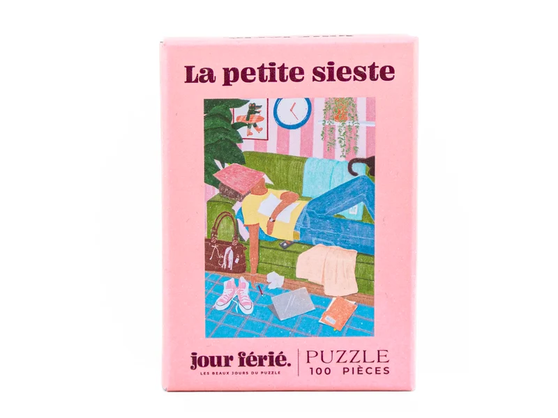 Mini puzzle La petite sieste - 100 pièces - Jour Férié