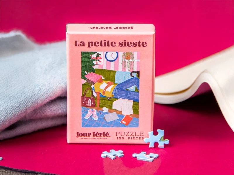 Mini puzzle La petite sieste - 100 pièces - Jour Férié