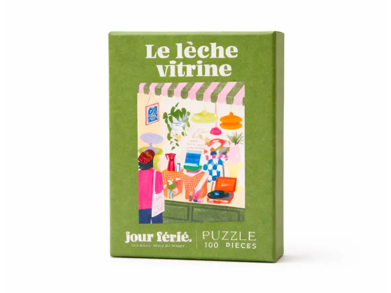 Mini puzzle Le lèche vitrine - 100 pièces - Jour Férié
