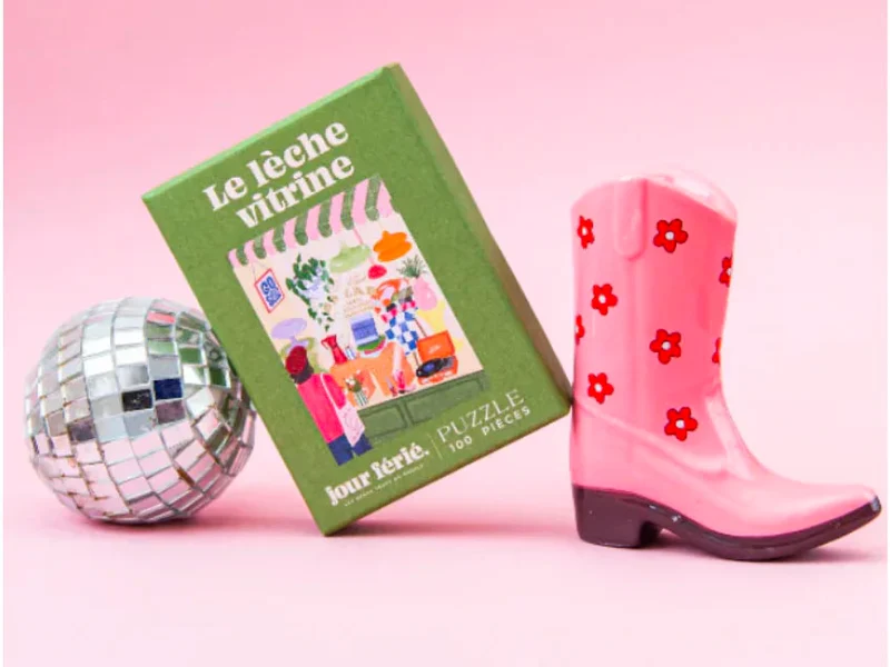 Mini puzzle Le lèche vitrine - 100 pièces - Jour Férié