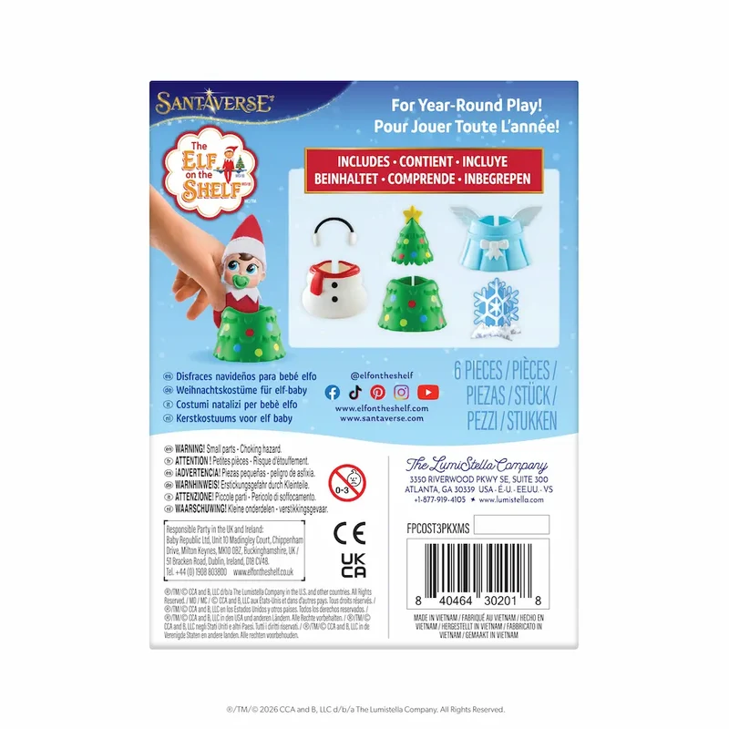 The Elf on the Shelf Jolly Little Wardrobe Elf BABY Costume Set