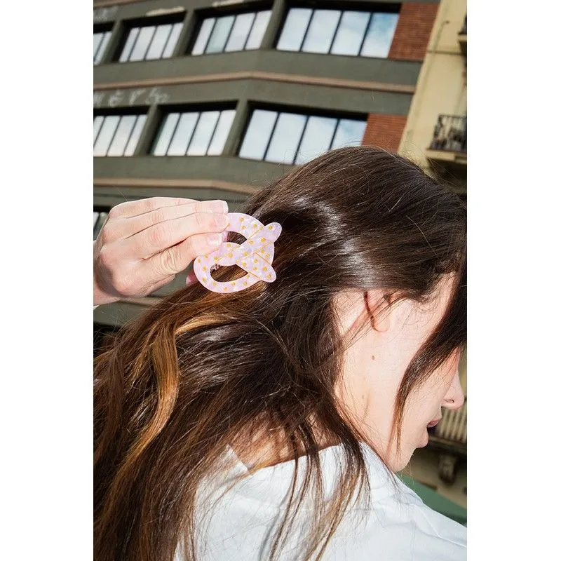 Eat My Socks Pretzel Hair Claw Clip