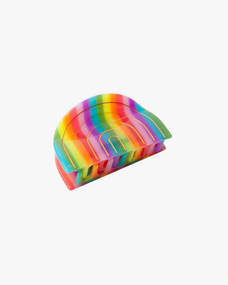 Eat My Socks Rainbow Hair Clip
