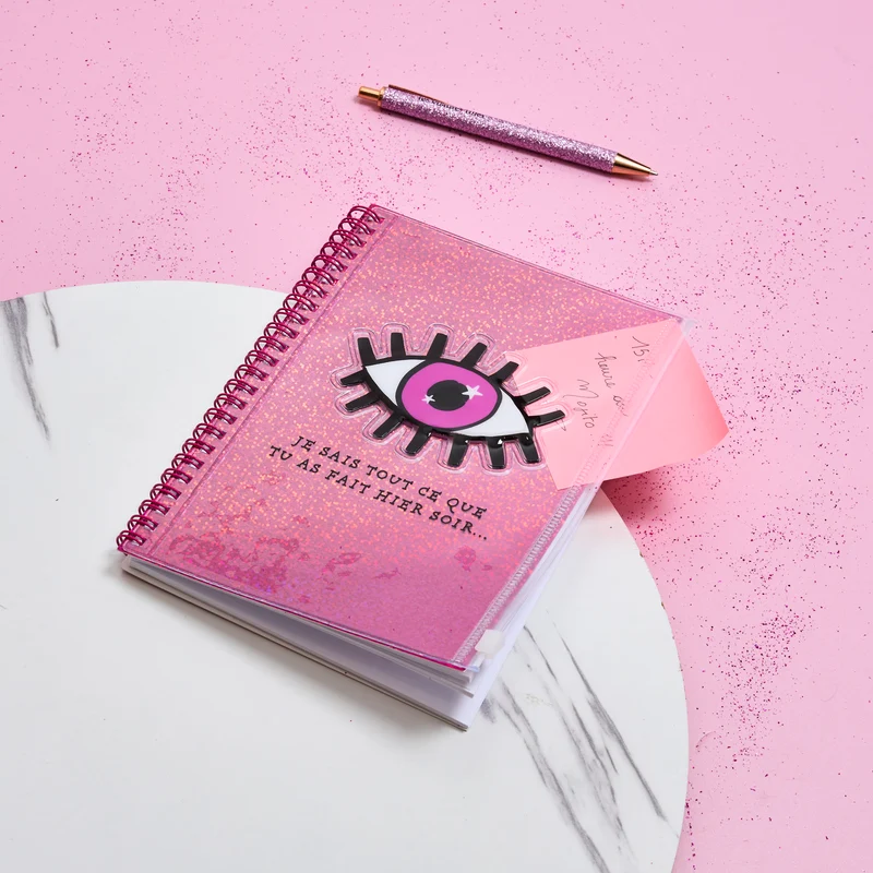 CARNET PAILLETTES KARMA JE SAIS TOUT