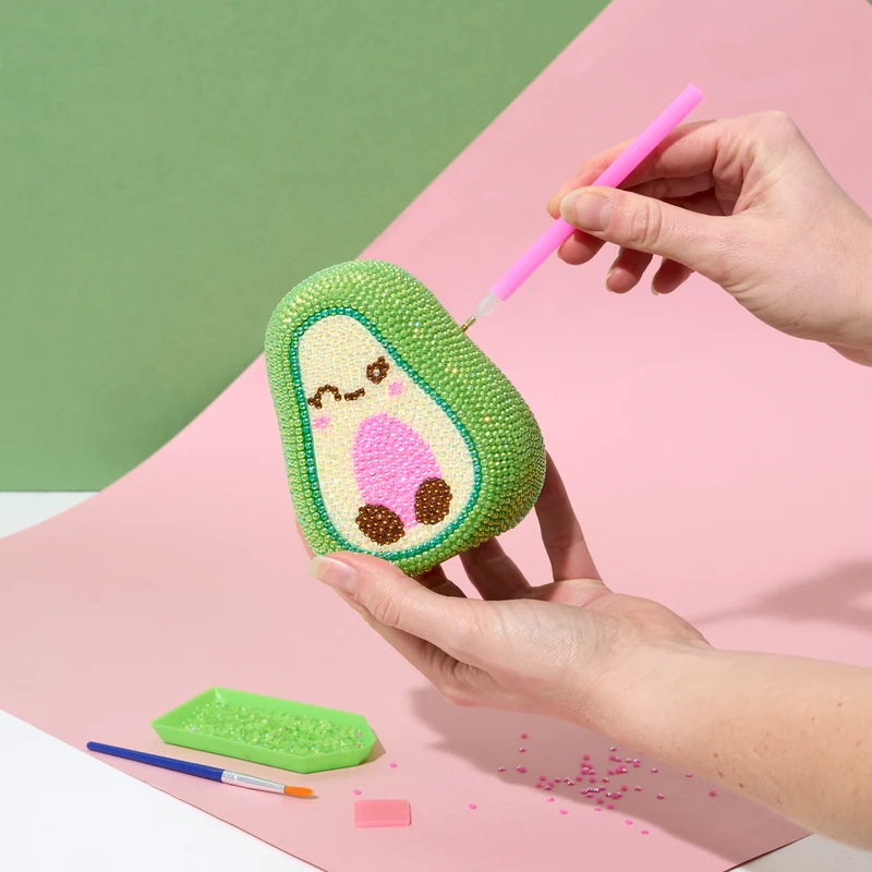 KIT DIY DIAMOND PAINTING 3D AVOCAT KAWAII