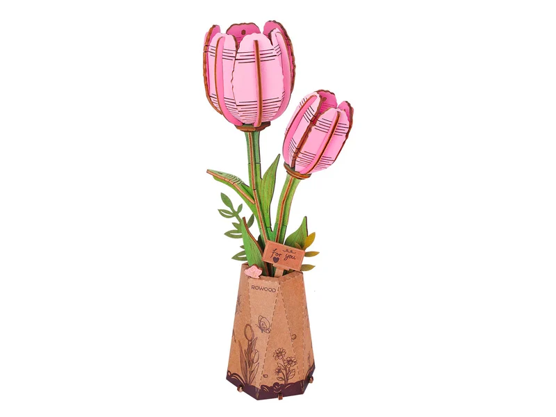 Maquette tulipe rose miniature - Rowood