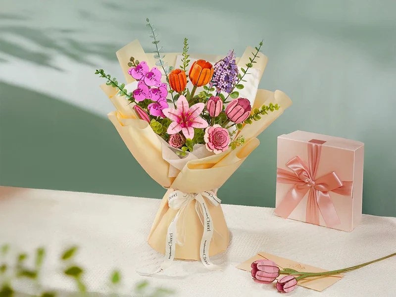 Maquette tulipe rose miniature - Rowood