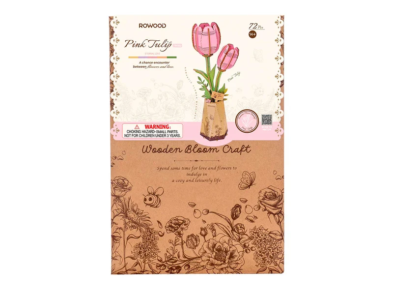 Maquette tulipe rose miniature - Rowood