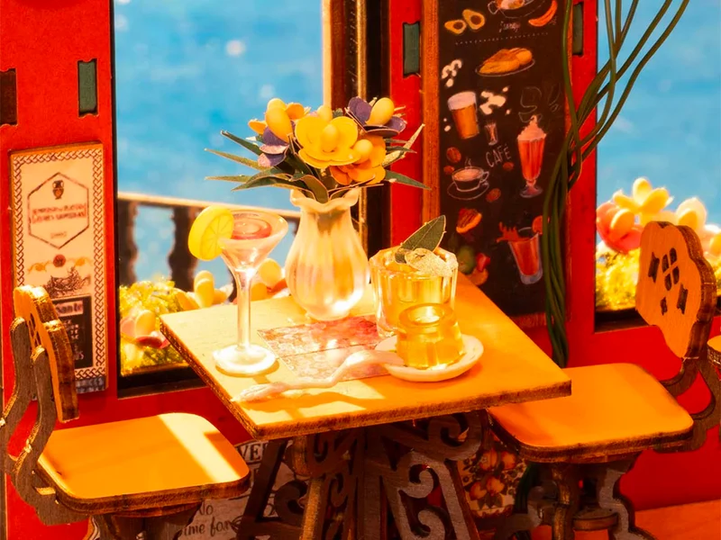Maquette Bar & Dining traditionnel - Robotime