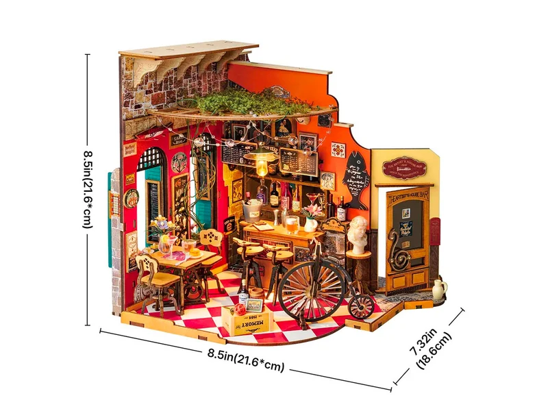 Maquette Bar & Dining traditionnel - Robotime