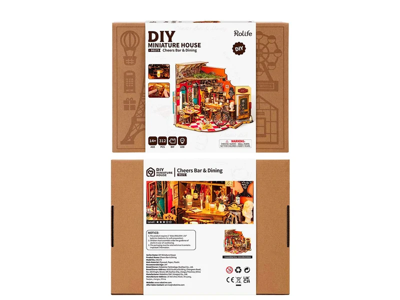 Maquette Bar & Dining traditionnel - Robotime