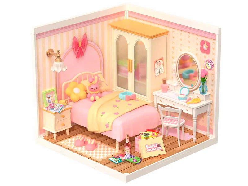 Maquette Adorable chambre rose - Robotime
