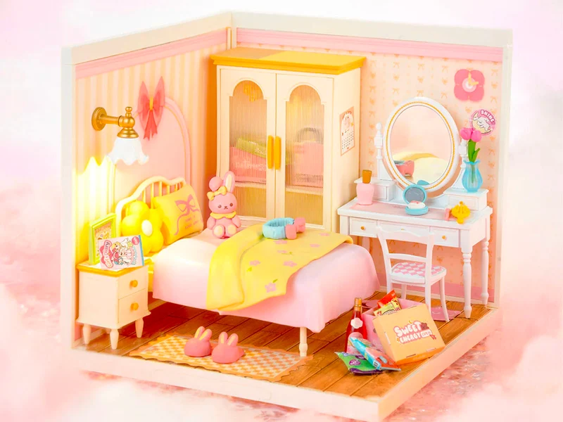 Maquette Adorable chambre rose - Robotime