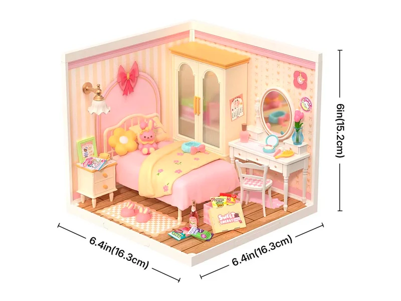 Maquette Adorable chambre rose - Robotime