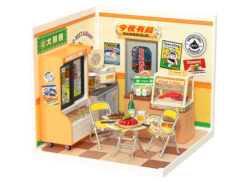 Maquette Street Food de nuit - Robotime