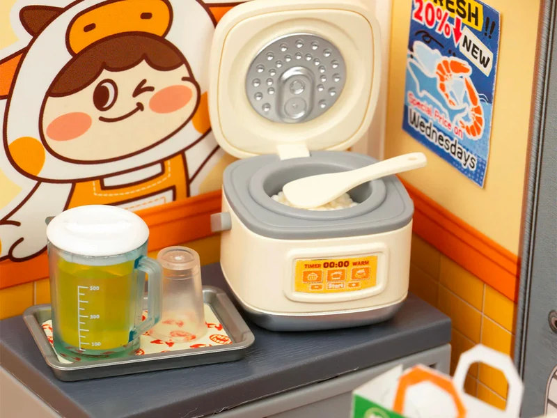 Maquette Street Food de nuit - Robotime