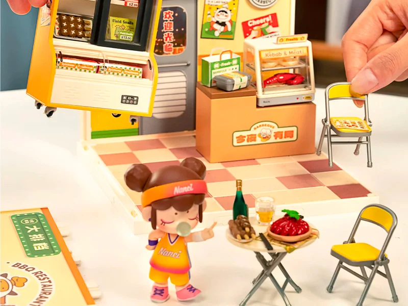 Maquette Street Food de nuit - Robotime
