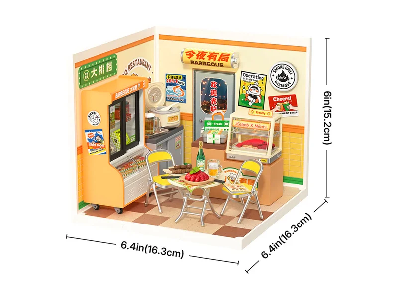 Maquette Street Food de nuit - Robotime