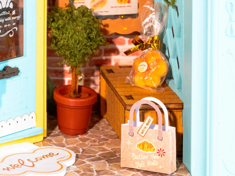 Maquette cadre Pâtisserie Chat Fluffy - Robotime
