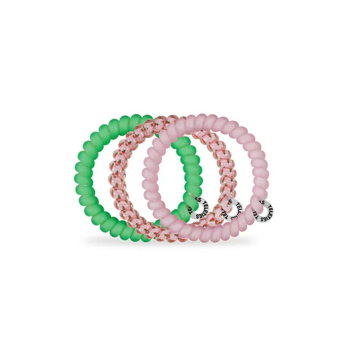 TELETIES Spiral Hair Coils Small Handpicked 3 Pack