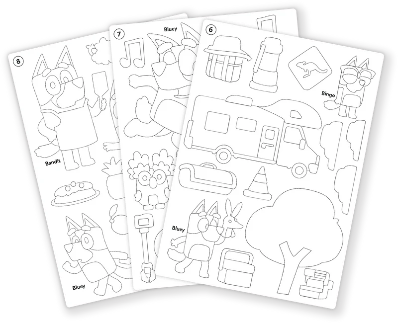 Skillmatics Bluey Foil Fun Mess-Free Kids Art Craft Kit