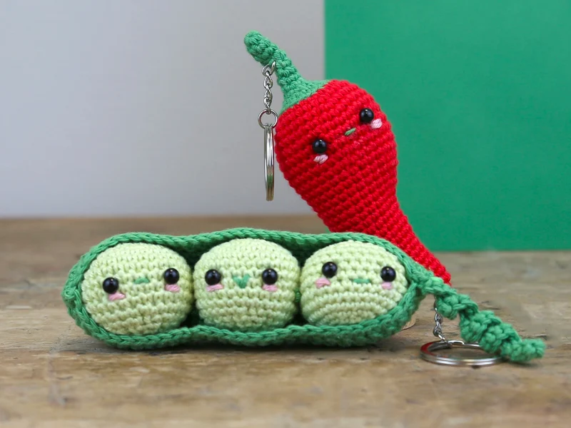 Kit de Crochet DIY porte-clé Piment - Hardicraft