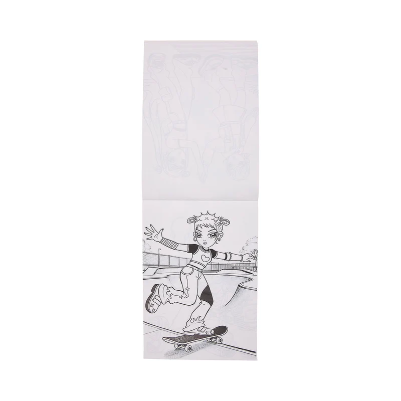 CARNET DE COLORIAGE ET FEUTRES K-POP