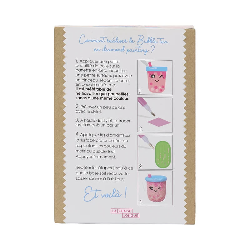 KIT DIY DIAMOND PAINTING 3D BUBBLE TEA